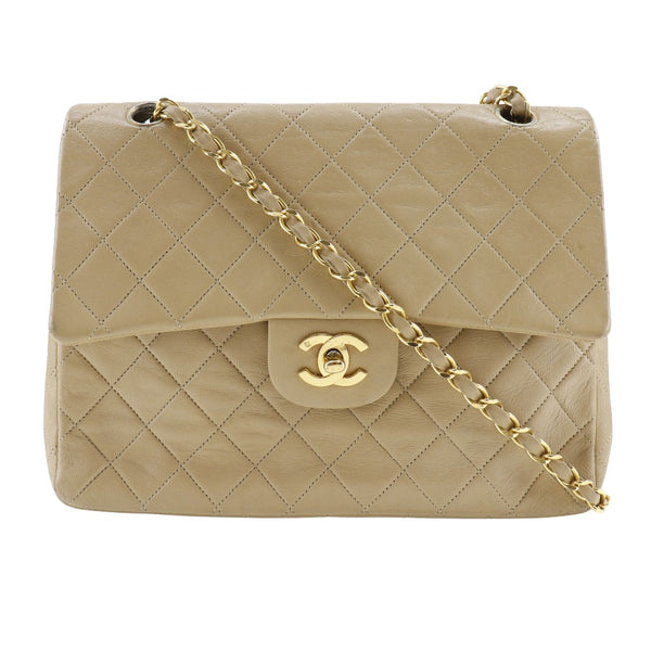 [CHANEL] Chanel 
 ChainShoulder Shoulder Bag
 Matelasse Double flap lambskin beige diagonal shoulder hanging A5 turn lock CHAINSHOULDER Ladies