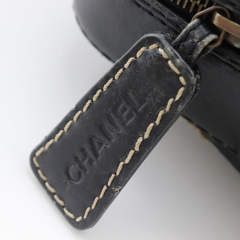 【CHANEL】シャネル
 ワイルドステッチ ハンドバッグ
 A14692 カーフ 黒 手提げ A5 ファスナー Wild stitch レディース