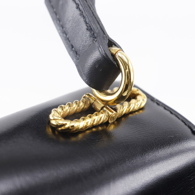 [Morabito] Morabito 원 어깨 숄더 가방 송아지 검은 어깨 A5 플랩 1 벨트 여성