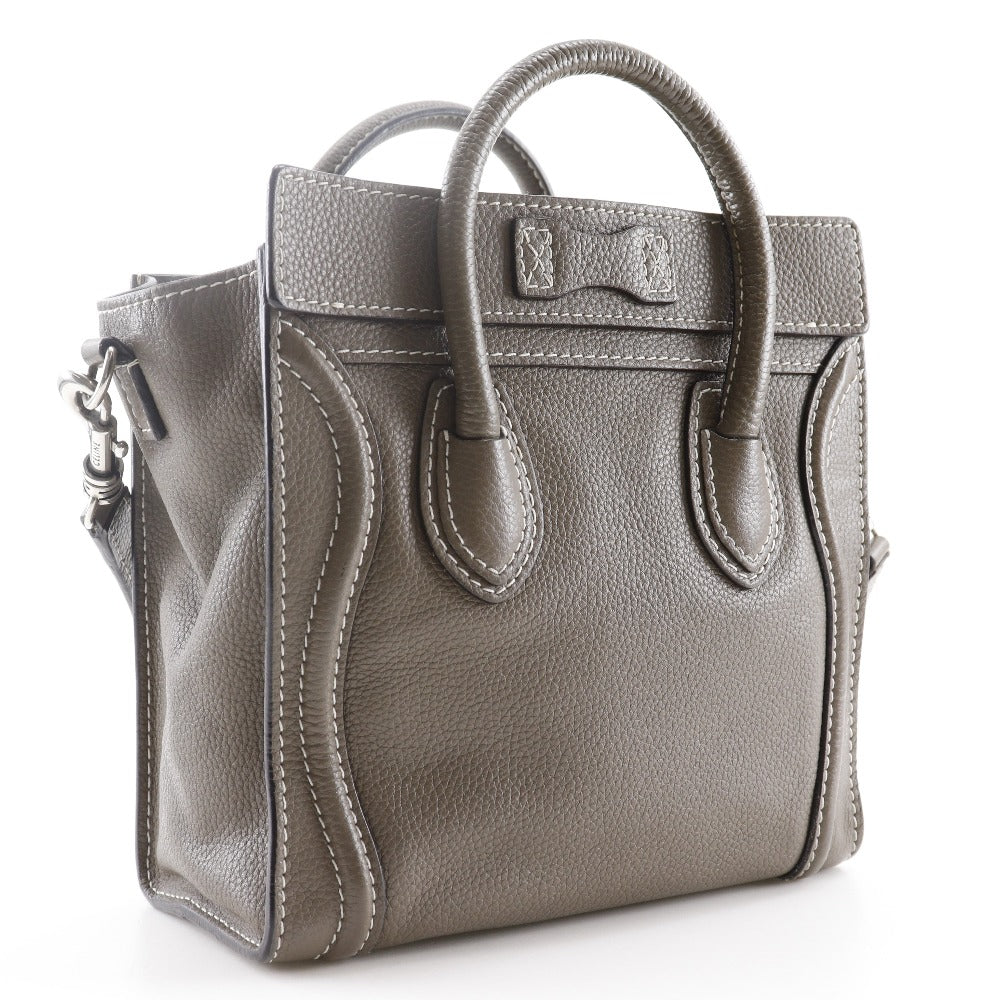 CELINE】セリーヌ ラゲージナノ ハンドバッグ 2WAYショルダー カーフ