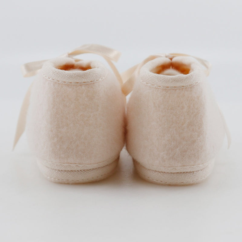 【HERMES】エルメス
 ベビーシューズ その他靴
 ウール ピンク Baby shoes キッズA-ランク