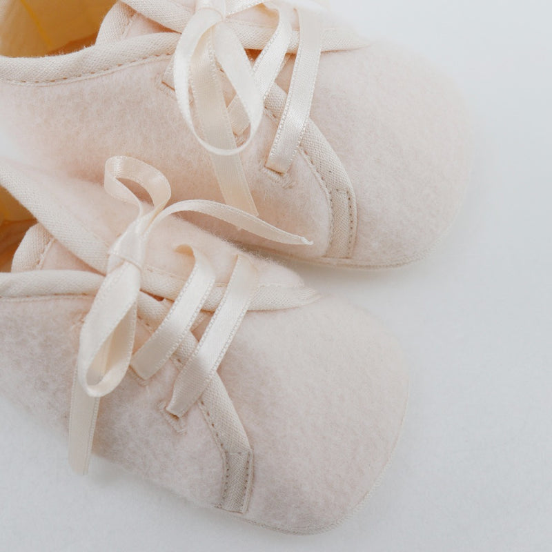 【HERMES】エルメス
 ベビーシューズ その他靴
 ウール ピンク Baby shoes キッズA-ランク