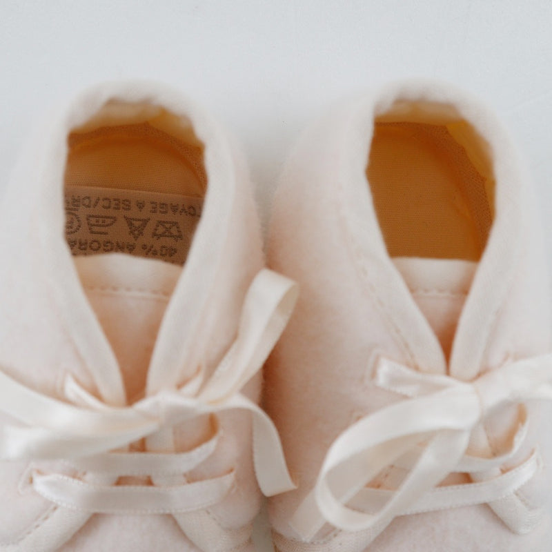 [Hermès] Hermès 
 Chaussures de bébé et autres chaussures 
 Chaussures de bébé rose en laine Kids A-Rank