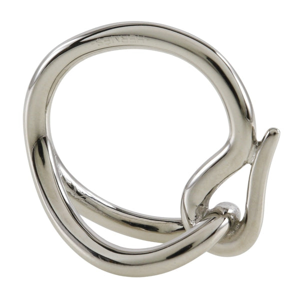 [Hermes] Hermes 
 Anillo de bufanda jumbo 
 Metal Silver Jumbo Ladies A Rank