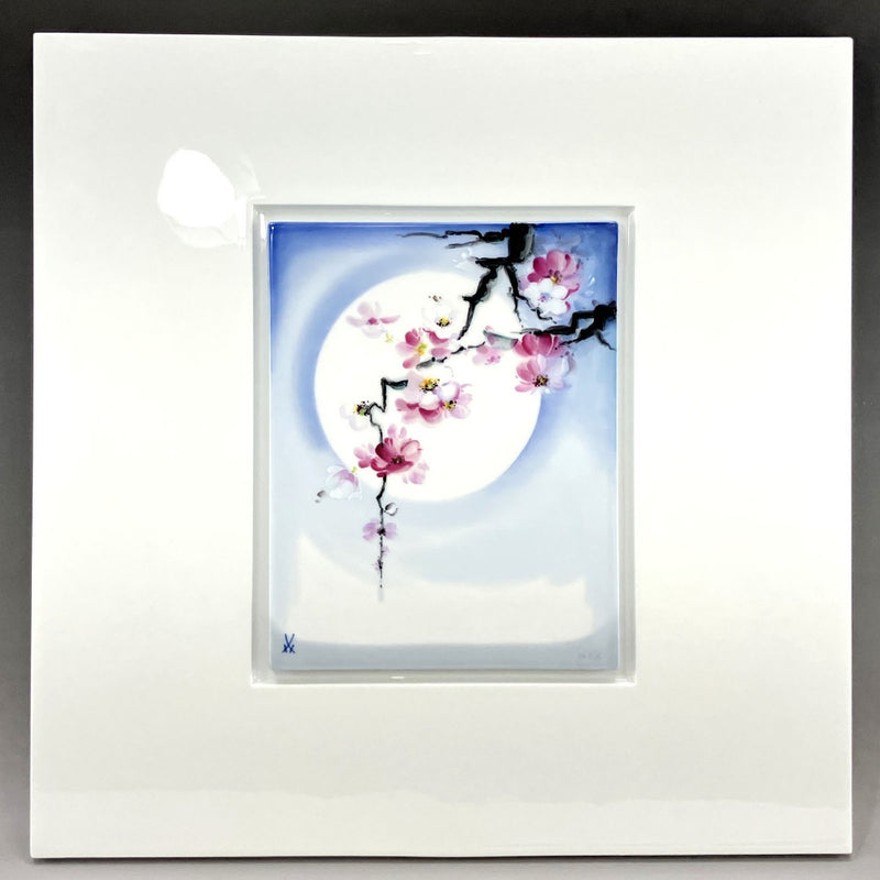 [Meissen] Meissen Meissen 플라크 [달과 벚꽃] 액자