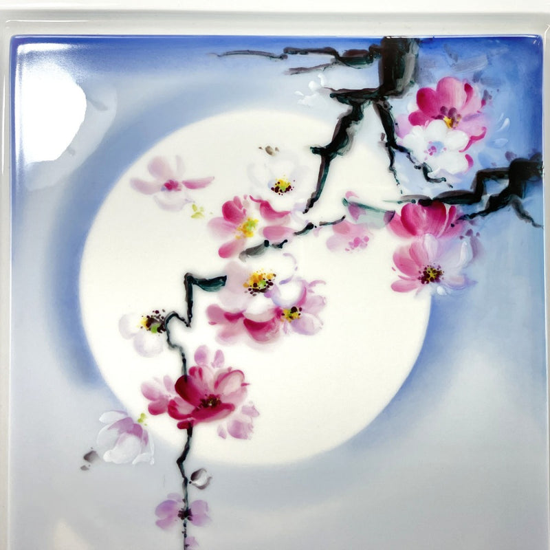 [Meissen] Meissen Meissen 플라크 [달과 벚꽃] 액자