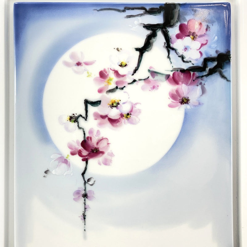 [Meissen] Meissen Meissen 플라크 [달과 벚꽃] 액자