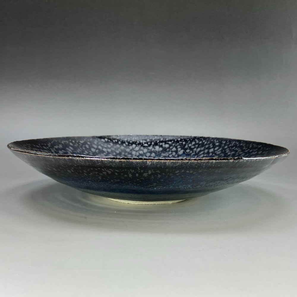 木村盛和 油滴天目釉 皿 木村盛和 作 油滴天目釉 茶碗などの茶道具 