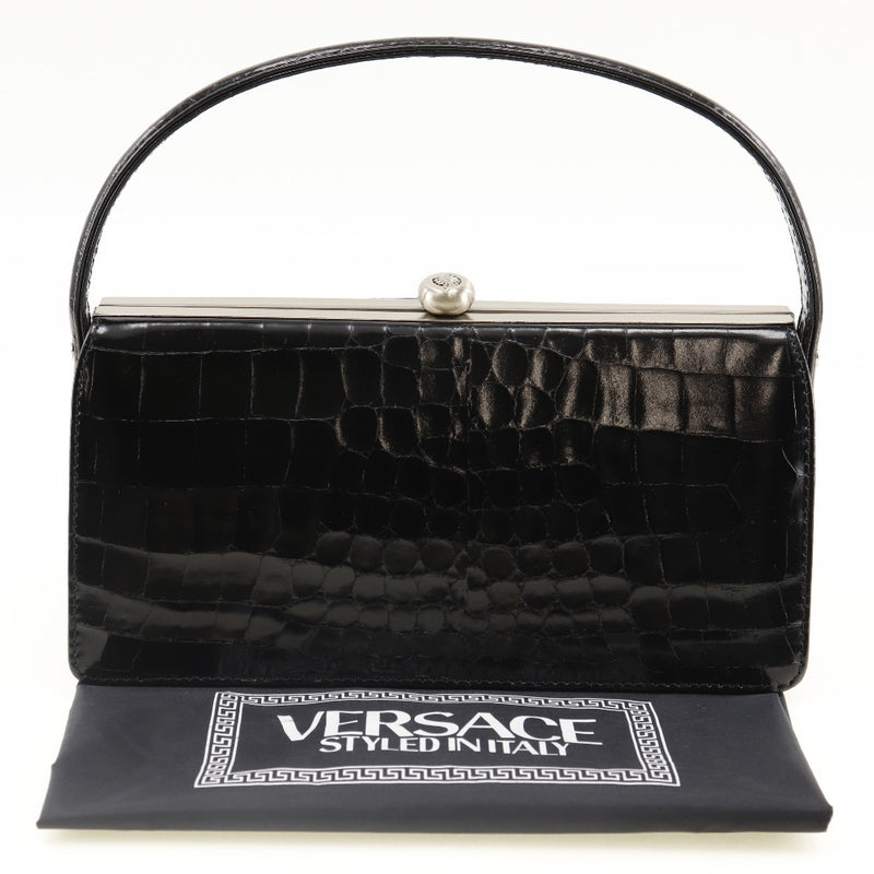 [Versace] Versace 
 Bolso vintage 
 Bolsos negros de cuero Maguchi Vintage Ladies