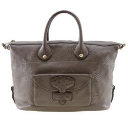 [Loewe] Loebe Mei 35 Bolso de bolsillo X OUSTRICH TE TE TE HOMBO MANO HANSCAPE 3WAY A4 May 35 Damas