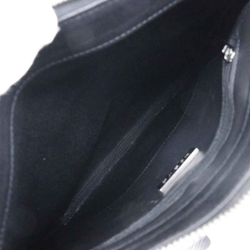 [Loewe] Loewe 
 Repita el bolso de hombro de anagrama 
 Estrata 070405 PVC × Cuero Black Diagonal Hanging A5 Sujido Repita unisex A-Rank