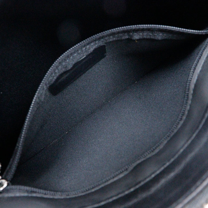 [Loewe] Loewe 
 Repita el bolso de hombro de anagrama 
 Estrata 070405 PVC × Cuero Black Diagonal Hanging A5 Sujido Repita unisex A-Rank