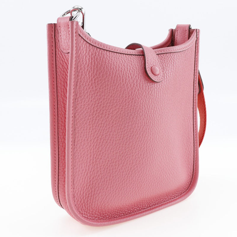 [Hermes] Hermes Evelyne TPM Bolso de hombro Amazon Torillon Clemence Rose Azare Pink/Red Y grabado Crossbody Botón Evelyne TPM A+ Rank