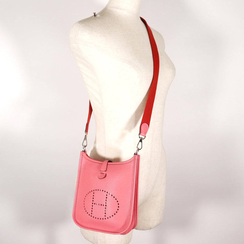 [HERMES] Hermes 
 Evrin TPM shoulder bag 
 Amazon Toryon Lemance Rose Azare Pink/Red Y engraved Snap button EVELYNETPM Ladies A+Rank