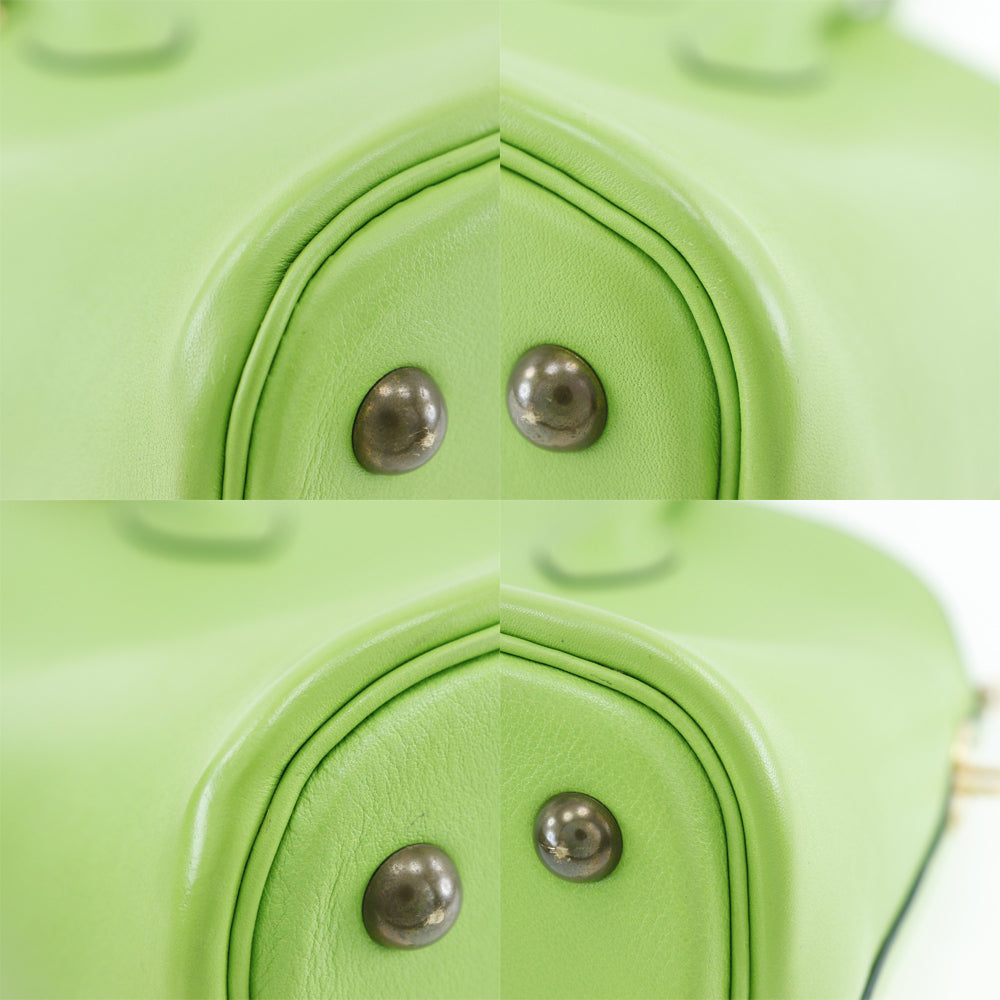 HERMES】エルメス ボリード35 ハンドバッグ ヴォーガリバー 黄緑 〇X