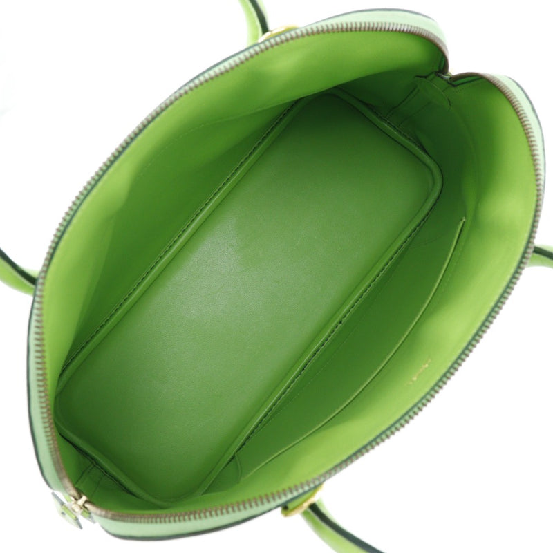 HERMES】エルメス ボリード35 ハンドバッグ ヴォーガリバー 黄緑 〇X
