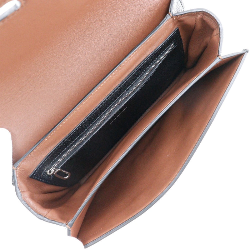 [Burberry] Burberry 
 D -ring shoulder bag 
 Bicolor Calf Tea/Black Diagonal Shoulder A5 Flap D Ring Ladies
