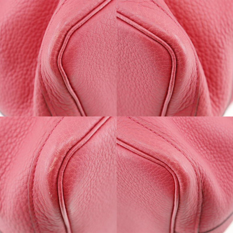 [Hermes] Hermes Garden Party PM Bag Country Bougainville Pink □ N grabado de mano de hombro A4 Botón Snap Button PM Damas A-Rank