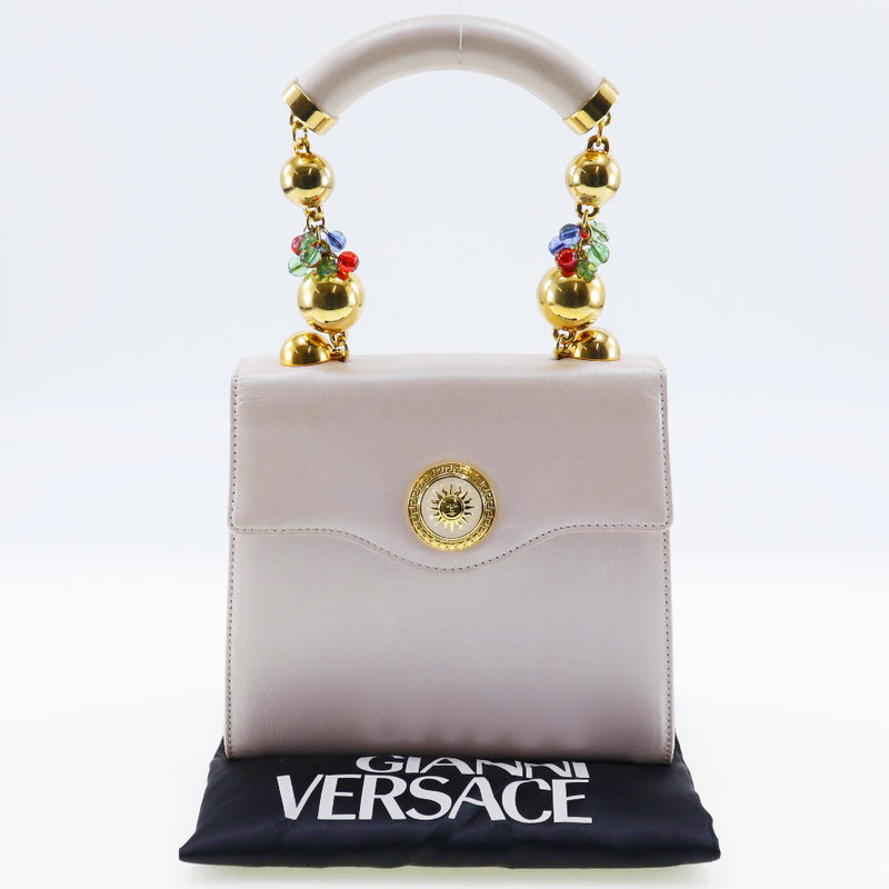[Versace] Gianni Versace 
 하나의 핸드백 
 햇살 송아지 핑크 핑크 핑크 자석 유형 1 핸들 레이디