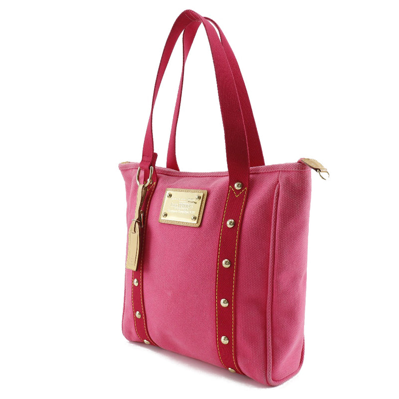 [Louis Vuitton] Louis Vuitton 
 Antigua tote bag 
 Hippo MM M40085 Canvas Rose Pink SP1025 Stamp shoulder handbag A4 fastener ANTIGUA Ladies