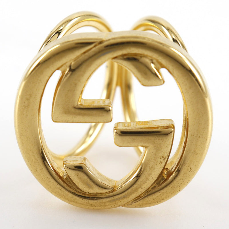 [Gucci] Gucci 
 Interlocking G Buff Ring 
 Chapado en oro entrelazado G Damas