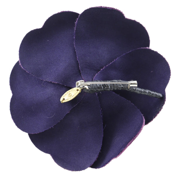 [CHANEL] Chanel 
 Corsage brooch 
 Camellia cloth purple 6.1g CORSAGE Ladies A-Rank