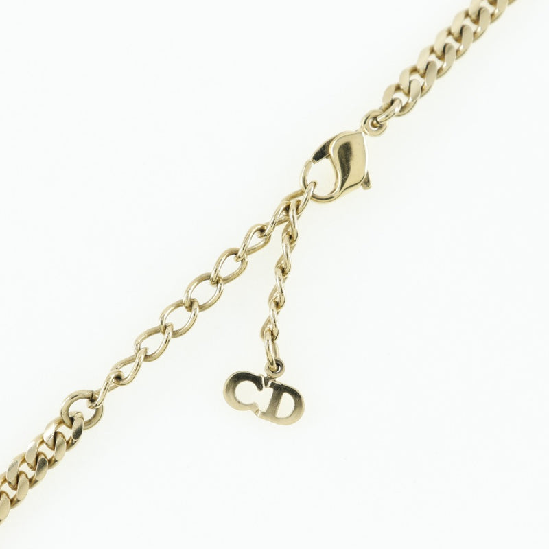 [Dior] Christian Dior 
 collar 
 Kihei Kin-Plating x diamante de diario de control de aproximadamente 14.2g Damas A-Rank