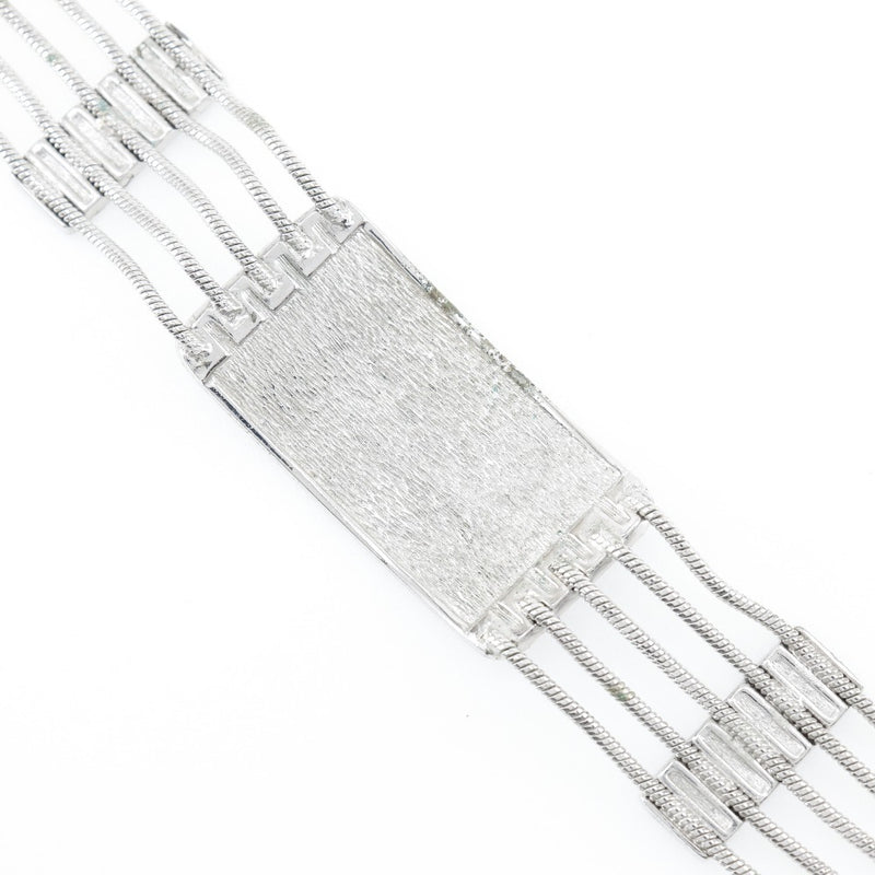 [Dior] Dior Trotter Choker de 5 filas de metal Silver aprox. 56.8g Trotter Women's