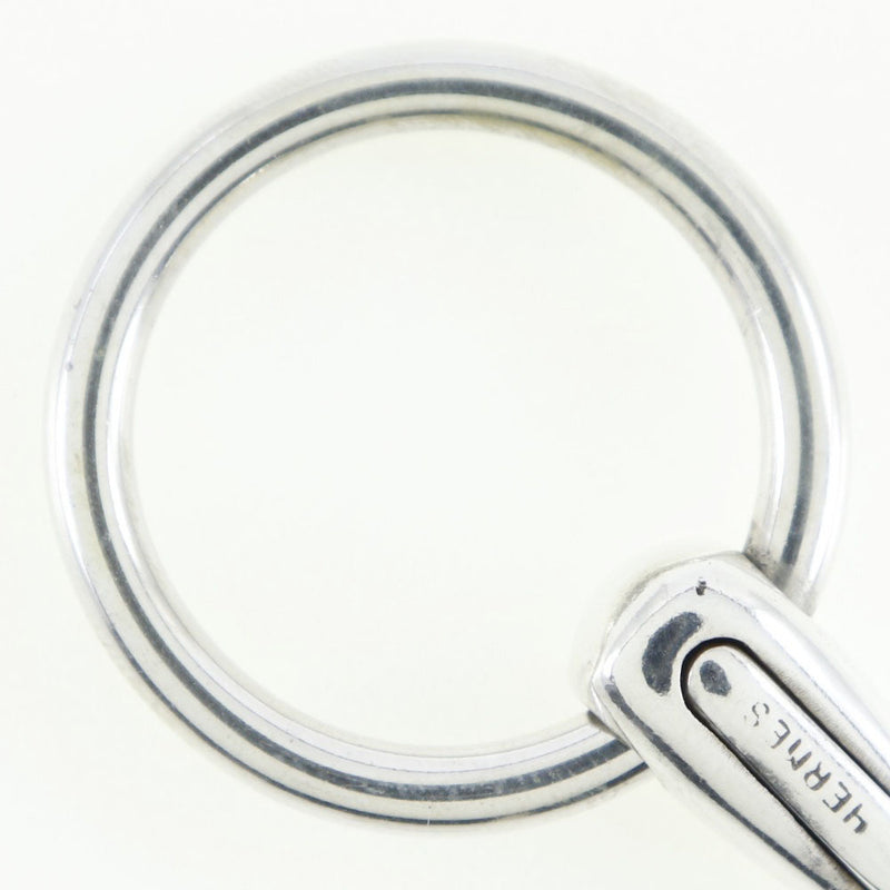【HERMES】エルメス
 キーリング キーホルダー
 ホースビット 金属製 シルバー Key ring ユニセックス