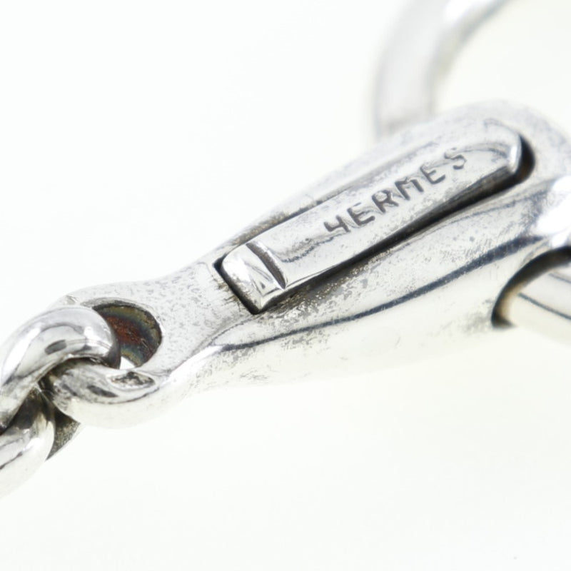 【HERMES】エルメス
 キーリング キーホルダー
 ホースビット 金属製 シルバー Key ring ユニセックス