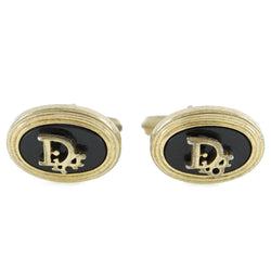 [dior]克里斯蒂安·迪奥（Christian Dior） 
 徽标袖口 
 复古金色镀板黑色徽标男士B级