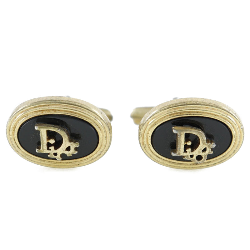 [dior]克里斯蒂安·迪奥（Christian Dior） 
 徽标袖口 
 复古金色镀板黑色徽标男士B级