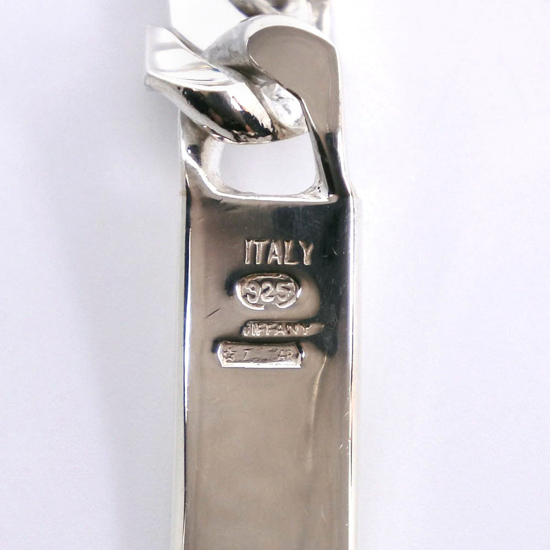 [Tiffany & co.] Tiffany 
 Pulsera de placa de identificación 
 Vintage Silver 925 aproximadamente 19.1g placa de identificación unisex