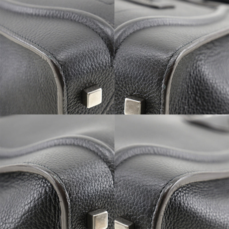 [Celine] Celine 
 Luggage mini tote bag 
 165213DRU.38NO Calf Black Handsage A4 Fastener Luggage Mini Ladies A-Rank