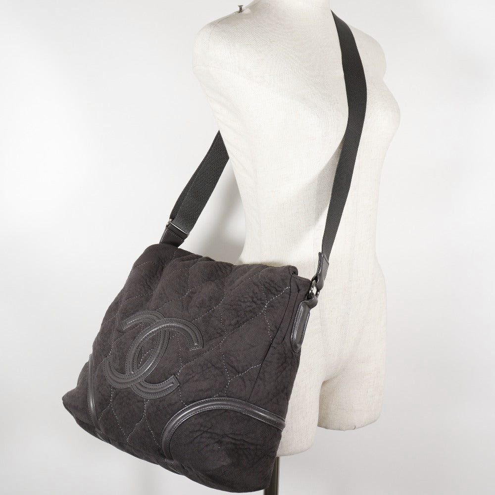 CHANEL] Chanel Chainhandle handbag COCO Mark A40394 Shearling Gray
