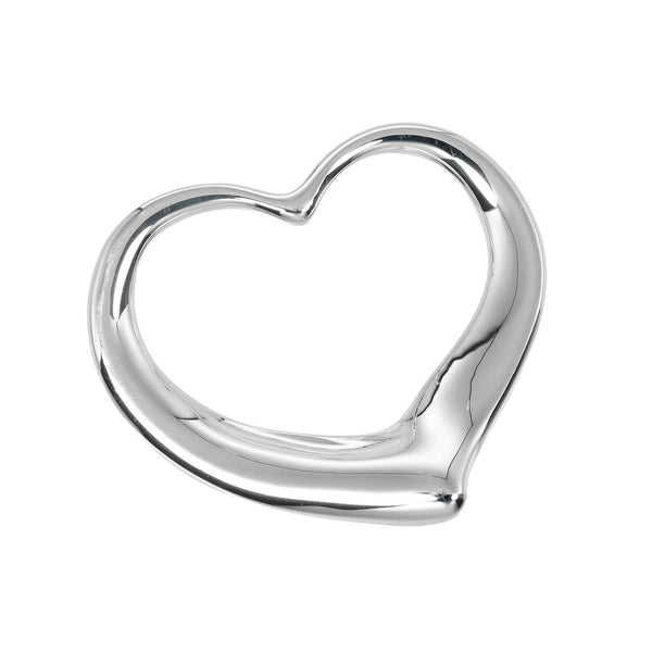【TIFFANY&Co.】ティファニー
 オープンハート ペンダントトップ
 シルバー925 約10.3g Open heart レディースAランク