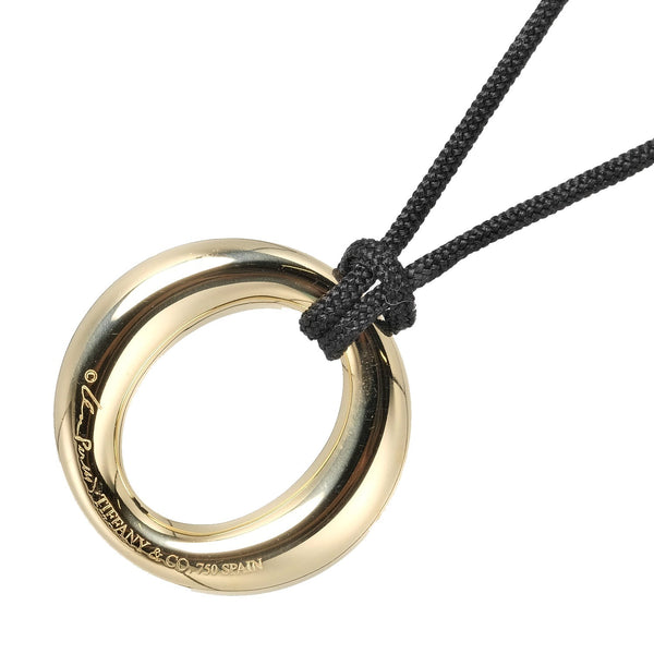 TIFFANY&Co.】ティファニー セビアナ ネックレス トップ幅24mm K18