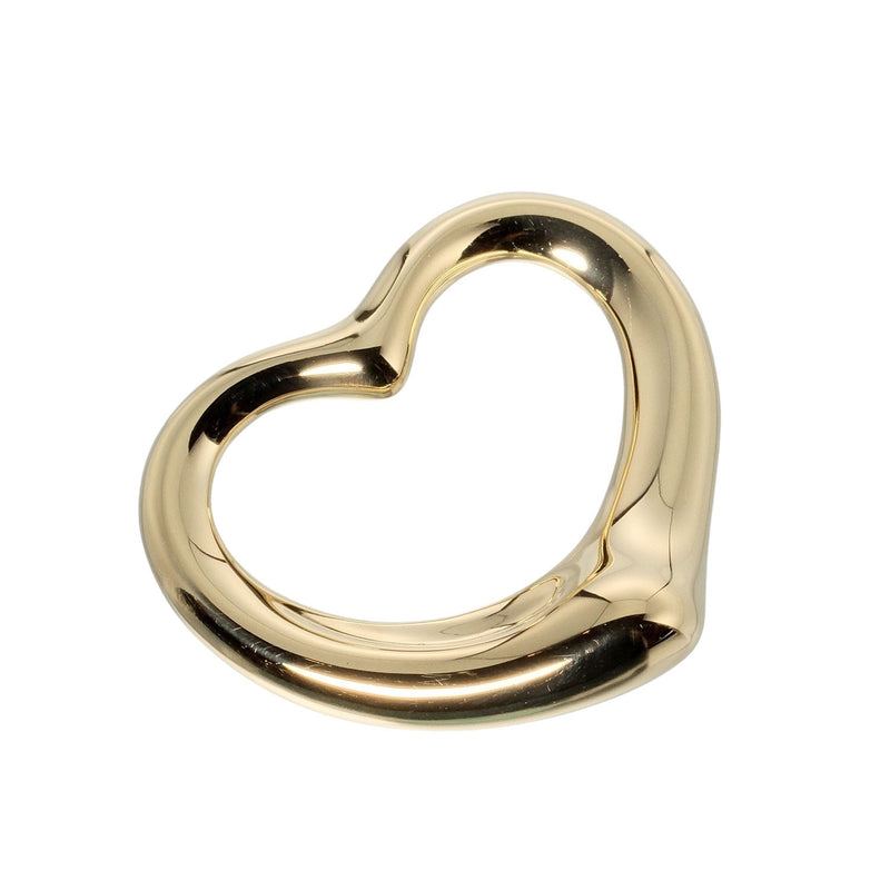 [Tiffany & co.] Tiffany 
 Top de colgante de corazón abierto 
 27 mm 7.78g K18 Oro amarillo aproximadamente 7.78g Corazón abierto Damas A Rank