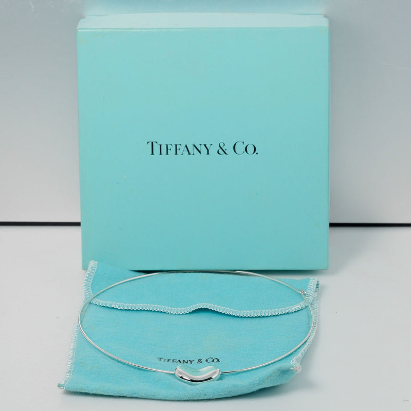 [Tiffany & co.] Tiffany 
 Collar de frijoles 
 Choker Silver 925 aproximadamente 17.3g Damas de frijoles un rango