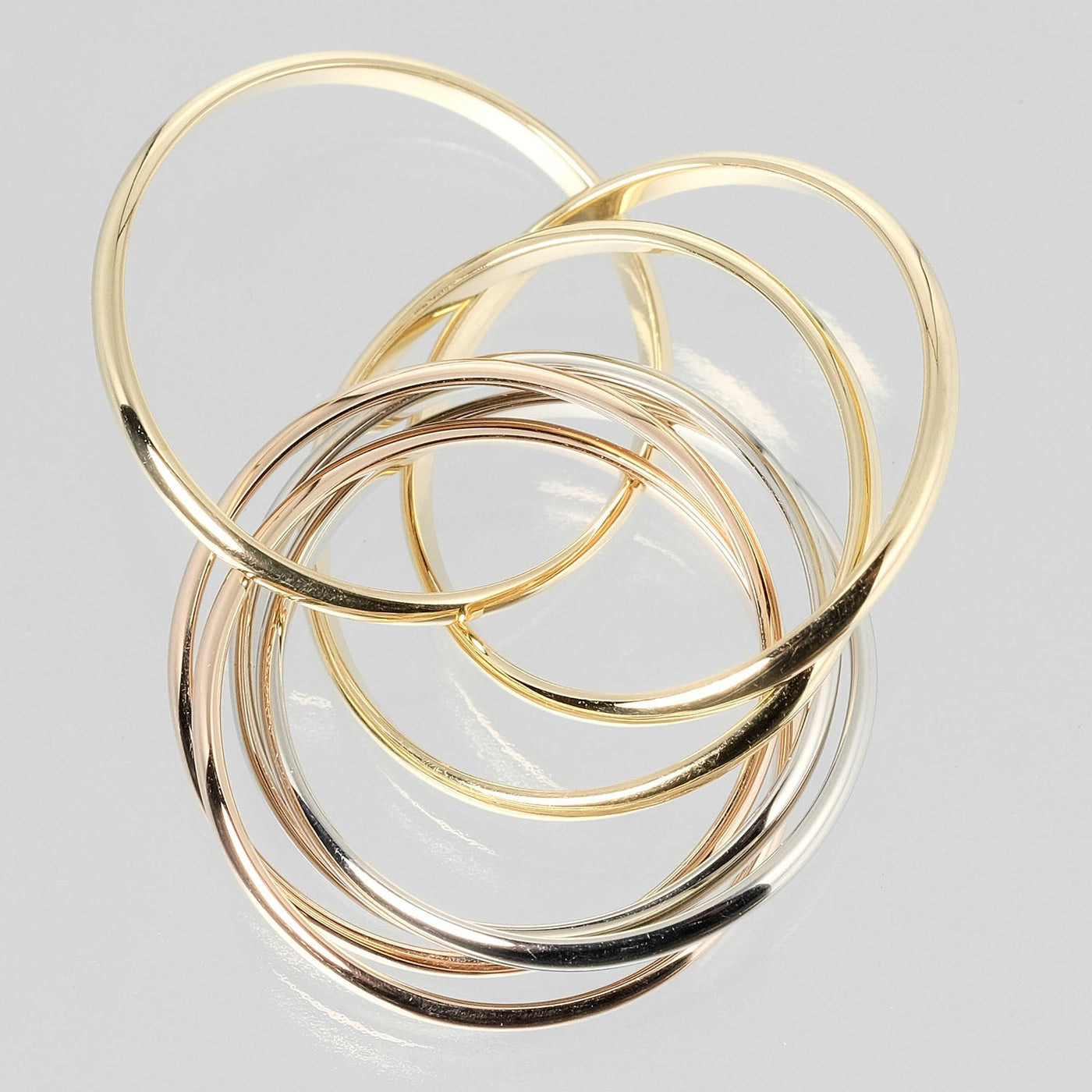 CARTIER】カルティエ トリニティ 7連 8号 リング・指輪 6.42g K18 CARTIER】カルティエ トリニティ 7連 8号 リング・指輪 6.42g K18