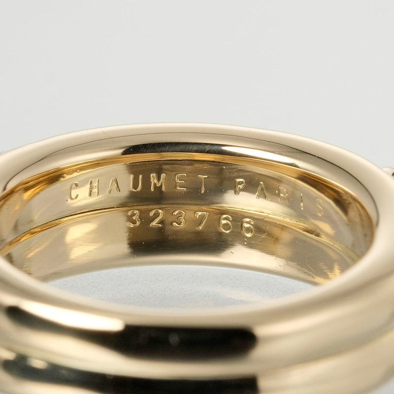 【Chaumet】ショーメ
 リアン 9号 リング・指輪
 8.18g 3モチーフ K18イエローゴールド×ダイヤモンド 約8.18g Lian レディースA+ランク