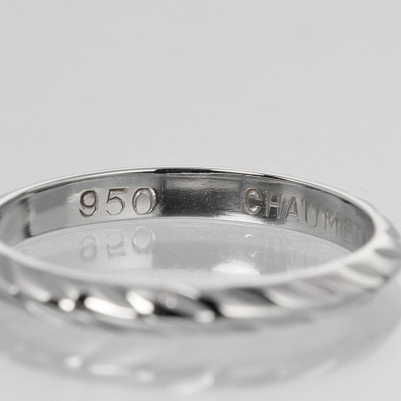 [CHAUMET] Shome 
 Torchard Marriage No. 9.5 Ring / Ring 
 PT950 Platinum about 2.75g TORSADE MARRIAGE Ladies A Rank