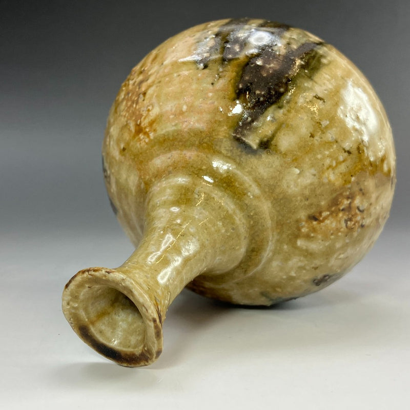 Horno Hironaga, Dohei Tsuboshima, pequeño jarrón de esmalte fluido