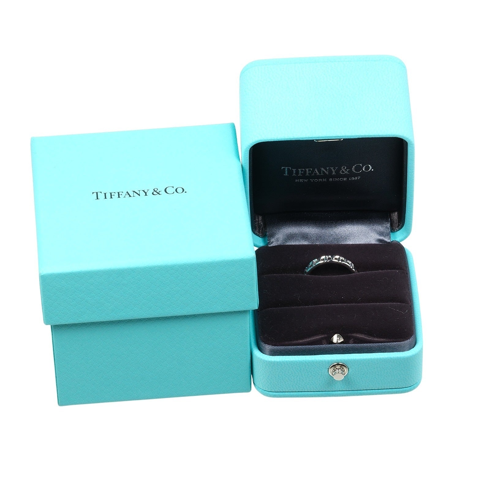 【リペア済み】美品　Tiffany & Co. ティファニー 10号 ナロー TIFFANY&Co.】ティファニー Tトゥルー ナロー リング・指輪 10号