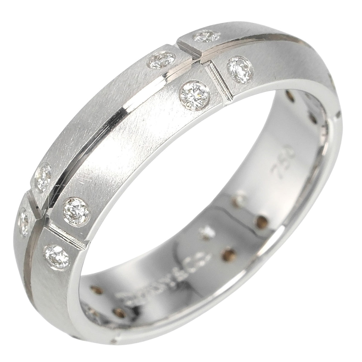 美品 Tiffany&Co. ティファニー スタッキング バンド リング 8号