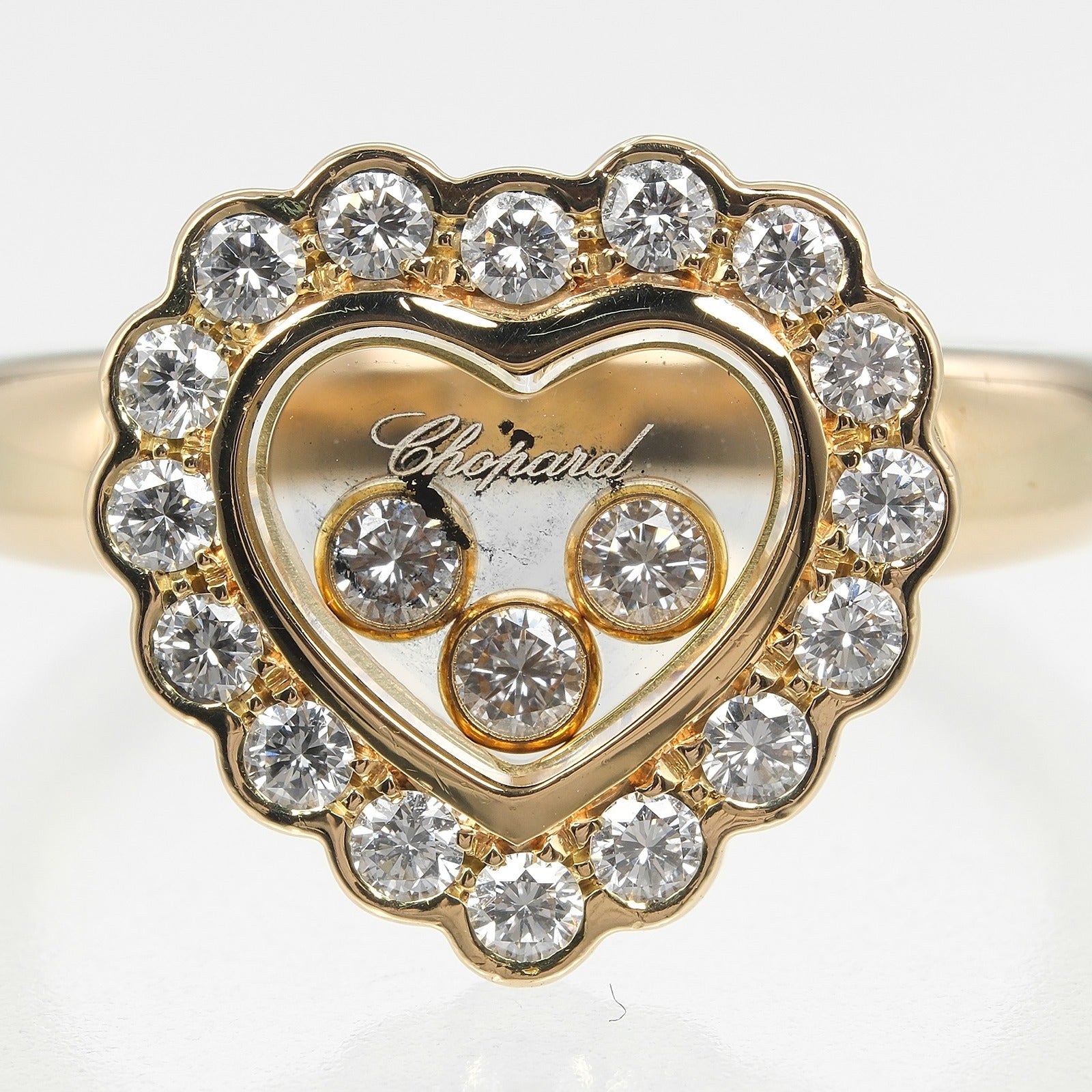 Chopard】ショパール ハッピーダイヤモンド ハート リング・指輪 10号