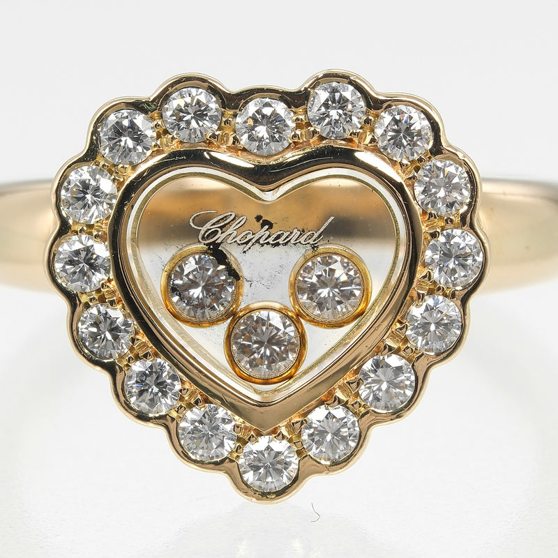 【Chopard】ショパール ハッピーダイヤモンド ハート リング・指輪
 8号