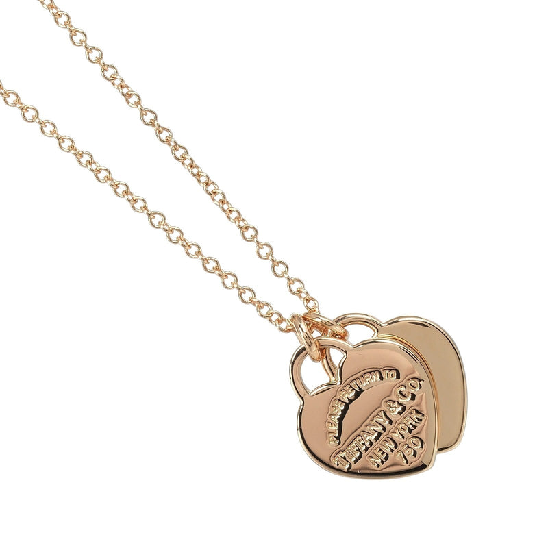 [TIFFANY&Co.] Collier Tiffany Return Toe Tiffany Double Mini Coeur