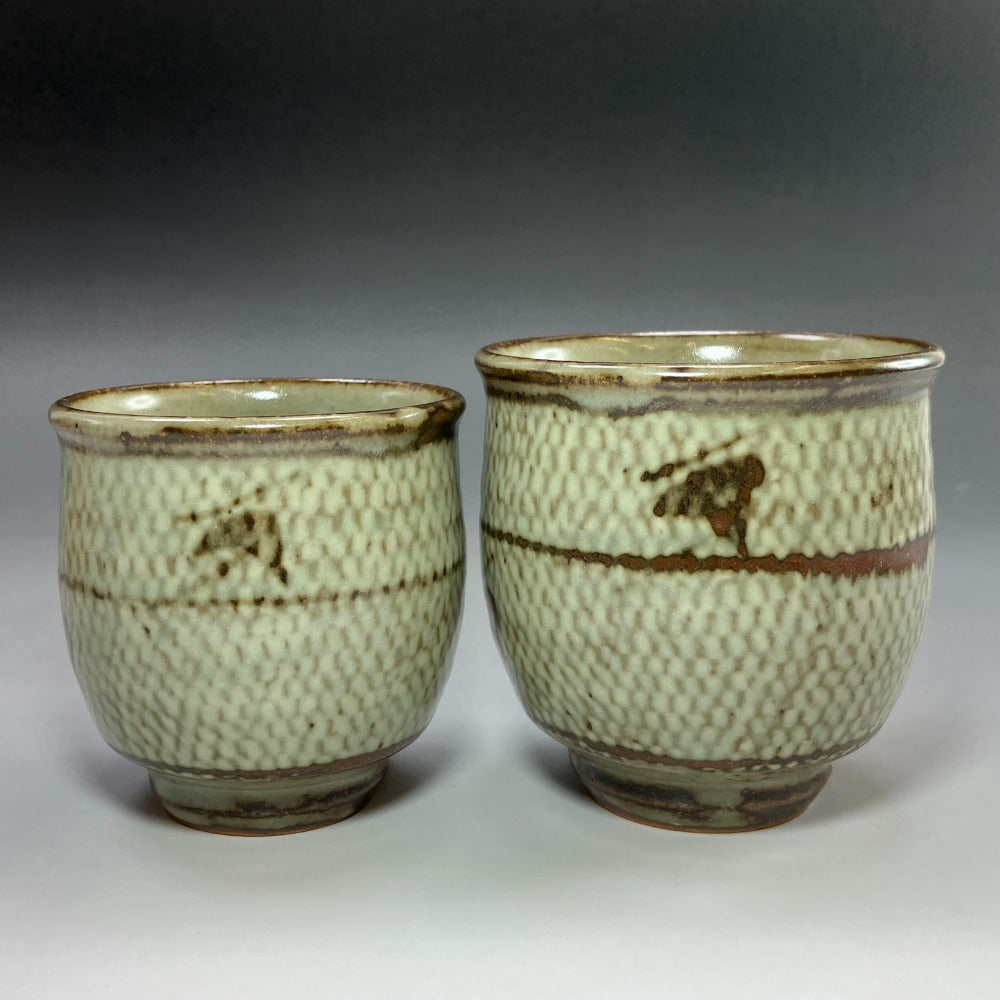 人間国宝 島岡達三 造 象嵌夫婦湯呑 食器 – NISHIKINO VINTAGE KYOTO