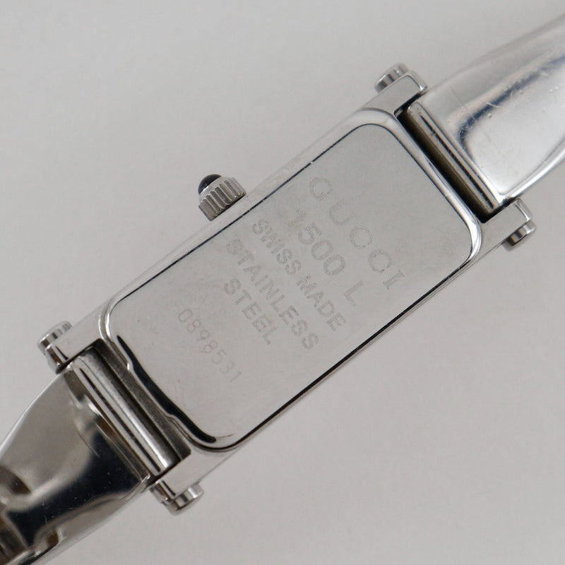 [GUCCI] Gucci 
 reloj de pulsera 
 Reloj analógico de cuarzo de acero inoxidable 1500L con esfera rosa para mujer